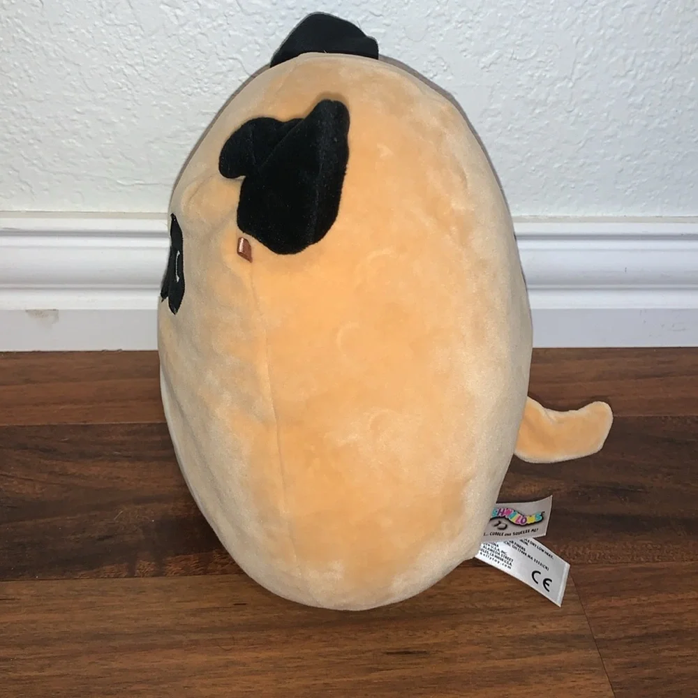 Official Squishmallows 10 Inch Prince The Pug Dog Plush Stuffed Animal Toy
